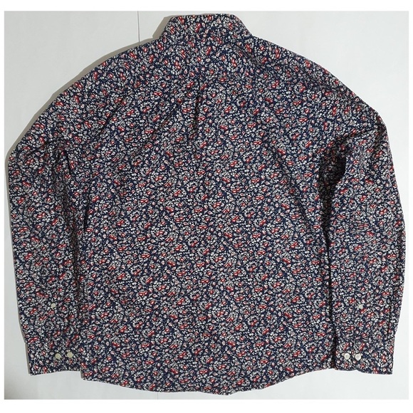 Abercrombie & Fitch, Men’s Muscle Long-Sleeve Button-up, XL,Navy Blue,Red,White - Picture 3 of 4